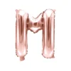 Folie Ballon Bogstaver ''M'', 35 cm, Rosegold