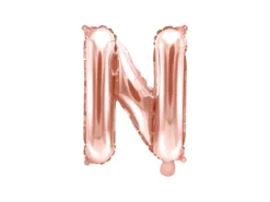 Folie Ballon Bogstaver ''N'', 35 cm, Rosegold
