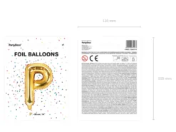 Folie Ballon Bogstaver ''P'', 35 cm, Guld, 1Piece