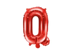 Folie Ballon Bogstaver ''Q'', 35 cm, Rød