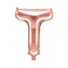 Folie Ballon Bogstaver ''T'', 35 cm, Rosegold