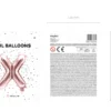 Folie Ballon Bogstaver ''X'', 35 cm, Rosegold