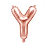 Folie Ballon Bogstaver ''Y'', 35 cm, Rosegold