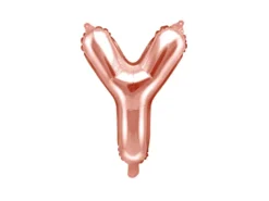 Folie Ballon Bogstaver ''Y'', 35 cm, Rosegold