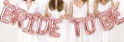 Folie Ballon Bride To Be, 340 X 35 cm, Rosegold