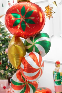 Folie Ballon Candy, 35 cm, Rød