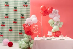 Folie Ballon Cherries Til Guirlande, 28 X 31 cm, Mix (3 Stk.)