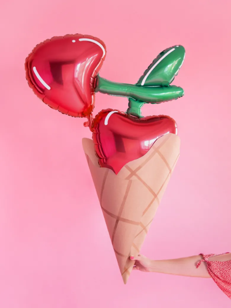 Folie Ballon Cherry, 88 X 73 cm, Mix