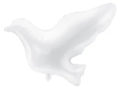 Folie Ballon Due, Hvid, 77 X 66 cm