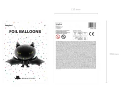 Folie Ballon Flagermus, 80 X 52 cm