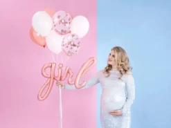 Folie Ballon Girl, Rosegold, 77 X 70 cm