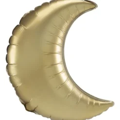 Folie Ballon - Guld Satin Halvmåne, 66 cm