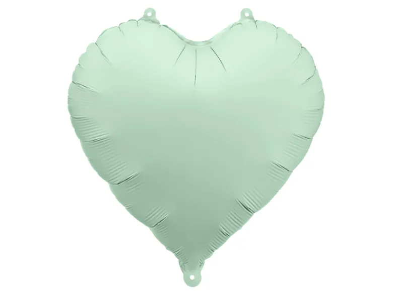 Folie Ballon Hjerte, 45 cm, Grøn