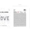 Folie Ballon Love, 140 X 35 cm, Sølv