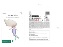 Folie Ballon Mermaid, 72 X 52 cm, Mix
