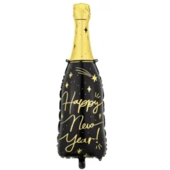 Folie Ballon Nytårs Champagne, 88 cm