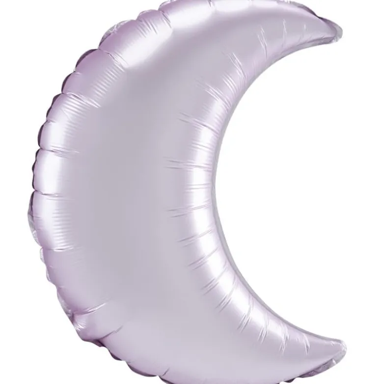 Folie Ballon - Pastel Lyserød Satin Halvmåne, 66cm