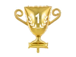Folie Ballon Pokal, 64 X 61 cm, Guld