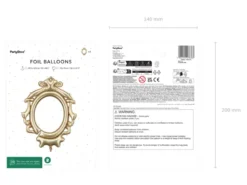 Folie Ballon Ramme, 78 X 95 cm, Guld