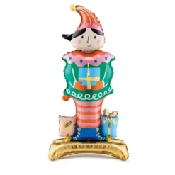 Folie Ballon Stående Nisse, 32 x 75 cm