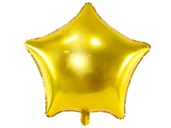 Folie Ballon Stjerne, 48 cm, Guld