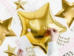 Folie Ballon Stjerne, 48 cm, Guld