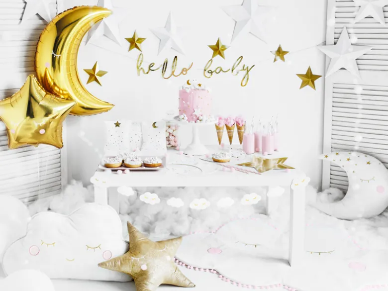 Folie Ballon Stjerne, 48 cm, Guld