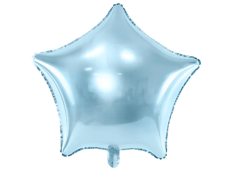 Folie Ballon Stjerne, 48 cm, Himmelblå