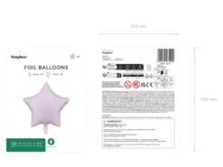 Folie Ballon Stjerne, 48 cm, Lilla