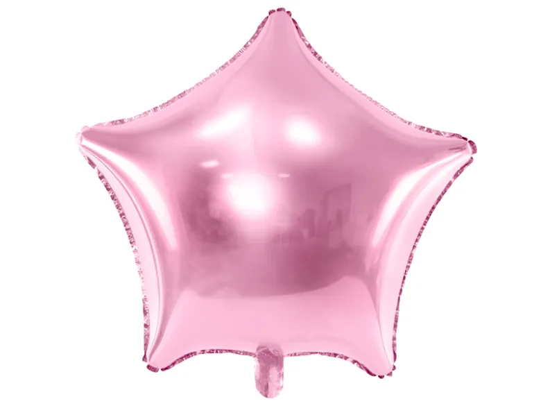 Folie Ballon Stjerne, 48 cm, Lyserød