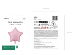 Folie Ballon Stjerne, 48 cm, Pink