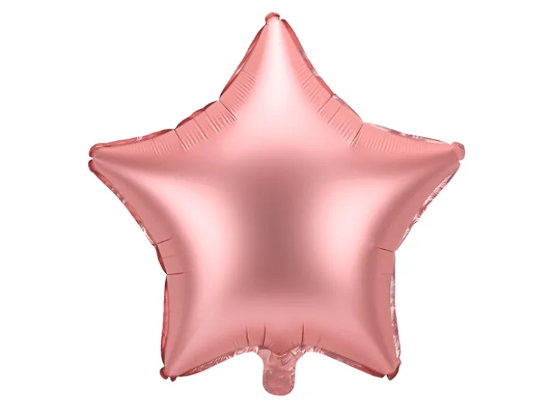 Folie Ballon Stjerne, 48 cm, Rosegold