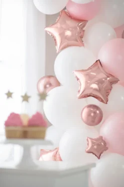 Folie Ballon Stjerner, 12 cm, Rosegold (25 Stk.)
