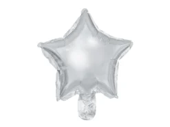 Folie Ballon Stjerner, 25 cm, Sølv (25 Stk.)