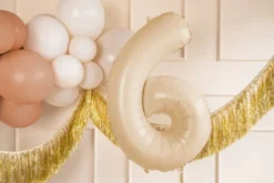 Folie Ballon Tal ''6'', 72 cm, Beige