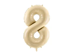 Folie Ballon Tal ''8'', 72 cm, Beige