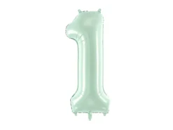 Folie Ballon Tal ''1'', 72 cm, Grøn