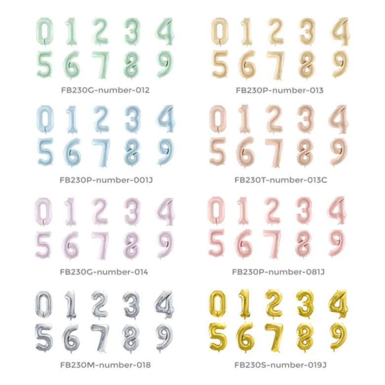 Folie Ballon Tal ''0'', 72 cm, Grøn