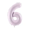Folie Ballon Tal ''6'', 72 cm, Lilla