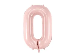 Folie Ballon Tal ''0'',72 cm, Lyserød