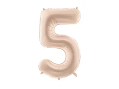 Folie Ballon Tal ''5'', 72 cm, Mørk Beige