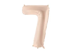 Folie Ballon Tal ''7'', 72 cm, Mørk Beige