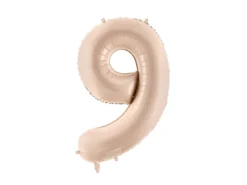 Folie Ballon Tal ''9'', 72 cm, Mørk Beige