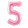 Folie Ballon Tal ''5'', 86 cm, Pink