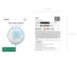 Folieballon “Welcome Baby” lyseblå– 35 cm