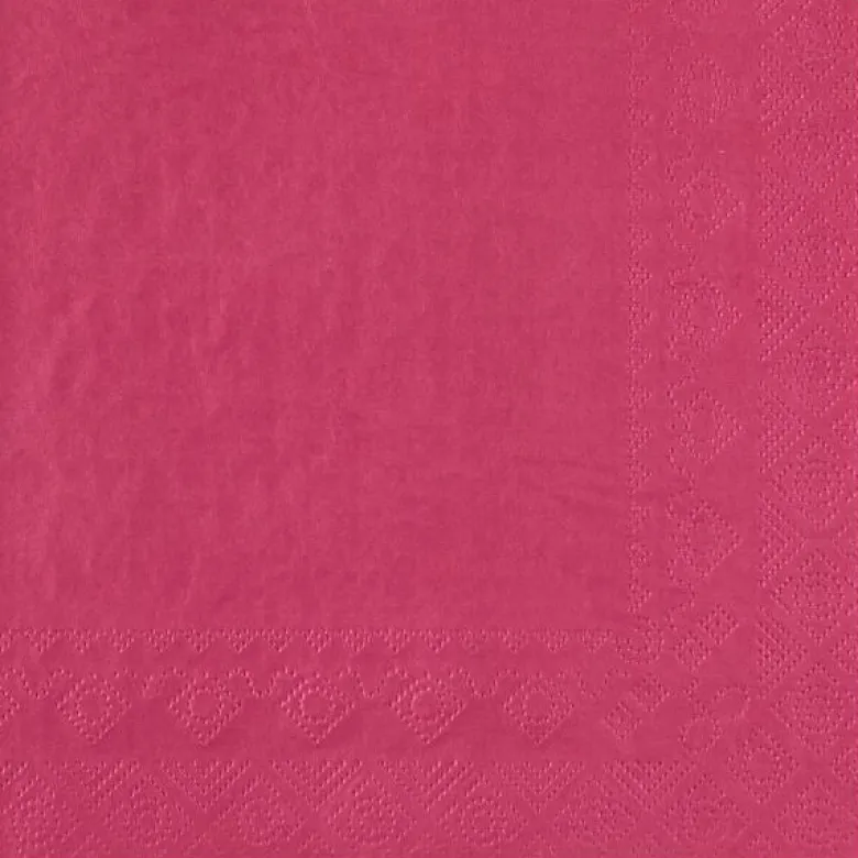 Fuchsia Frokostservietter 33 x 33 cm, 25 stk.