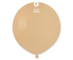 Gemar Jumbo Latexballon 48 cm, Lysebrun