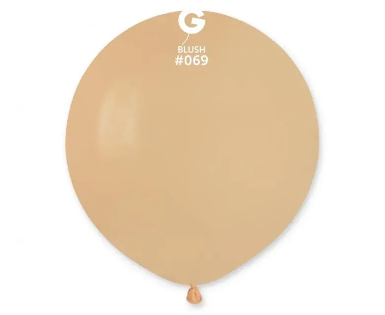 Gemar Jumbo Latexballon 48 cm, Lysebrun