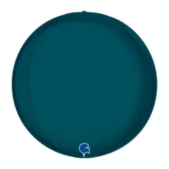 Globeballon Blå Petroleum, 38 cm