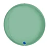 Globeballon Grøn "Platinum Tiffany", 38 cm